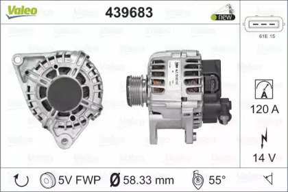 Генератор VALEO 439683