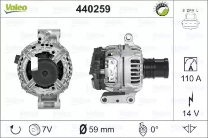 Генератор VALEO 440259