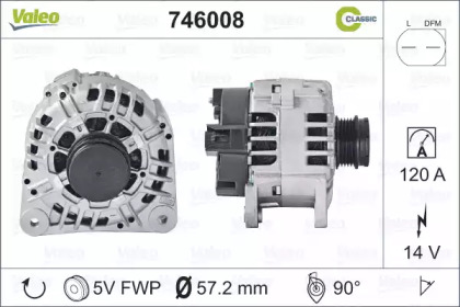 Генератор VALEO 746008