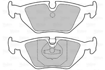 Комплект тормозных колодок VALEO 598386