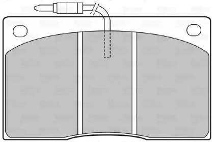 Комплект тормозных колодок VALEO 598374