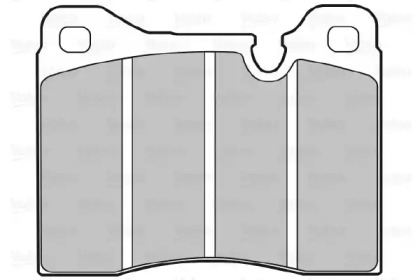 Комплект тормозных колодок VALEO 598107