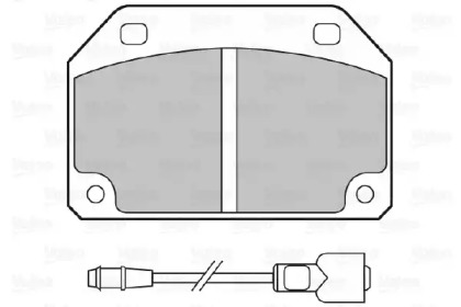 Комплект тормозных колодок VALEO 598592