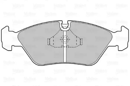 Комплект тормозных колодок VALEO 598104