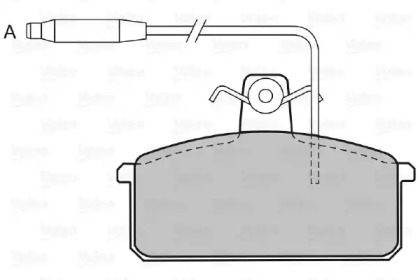 Комплект тормозных колодок VALEO 598093