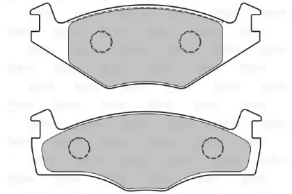 Комплект тормозных колодок VALEO 301128