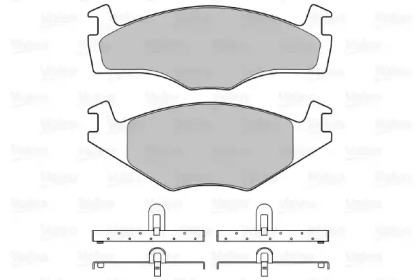Комплект тормозных колодок VALEO 598128