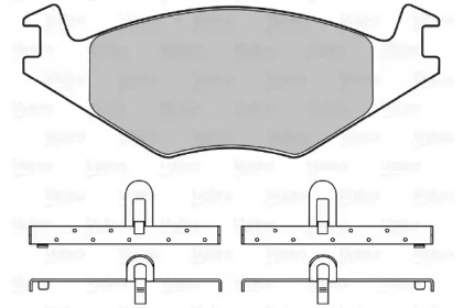 Комплект тормозных колодок VALEO 598127