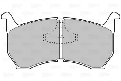 Комплект тормозных колодок VALEO 598239