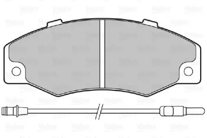 Комплект тормозных колодок VALEO 598082