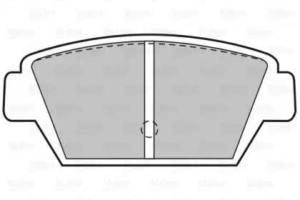 Комплект тормозных колодок VALEO 598964