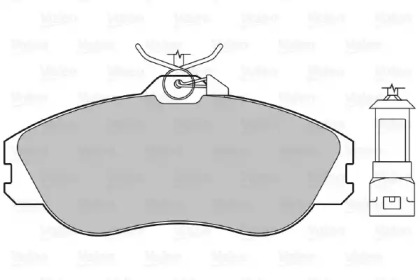 Комплект тормозных колодок VALEO 598230
