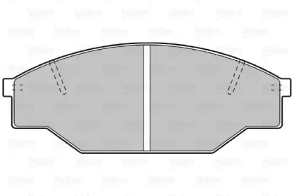 Комплект тормозных колодок VALEO 598402