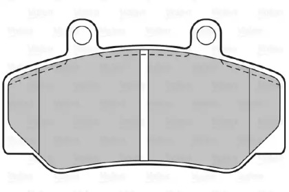 Комплект тормозных колодок, дисковый тормоз VALEO 598257