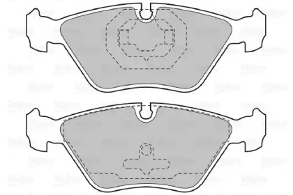 Комплект тормозных колодок VALEO 598616