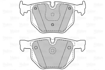Комплект тормозных колодок VALEO 598411