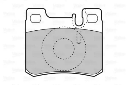 Комплект тормозных колодок VALEO 601411