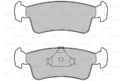 Комплект тормозных колодок VALEO 598532