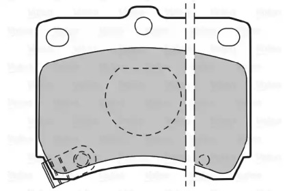 Комплект тормозных колодок VALEO 598268