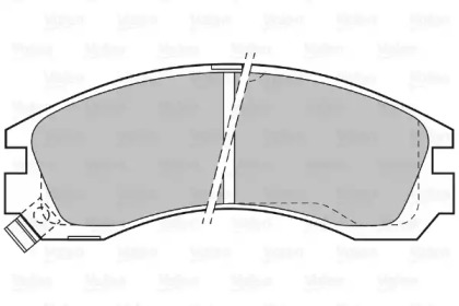 Комплект тормозных колодок VALEO 598517
