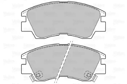 Комплект тормозных колодок VALEO 598597