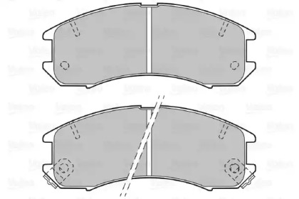 Комплект тормозных колодок VALEO 598250
