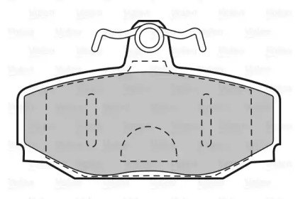 Комплект тормозных колодок VALEO 598621