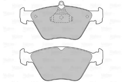 Комплект тормозных колодок VALEO 598050