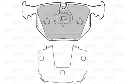 Комплект тормозных колодок VALEO 598580