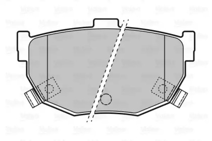 Комплект тормозных колодок VALEO 598817