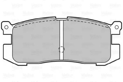 Комплект тормозных колодок VALEO 598846