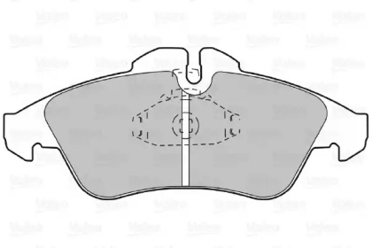 Комплект тормозных колодок VALEO 598044
