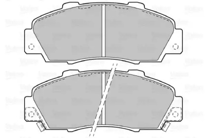 Комплект тормозных колодок VALEO 598627
