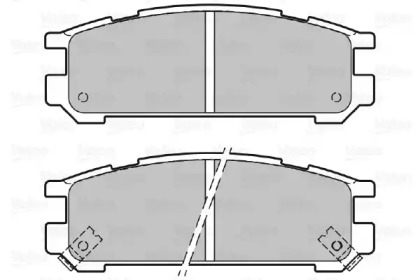 Комплект тормозных колодок VALEO 598828