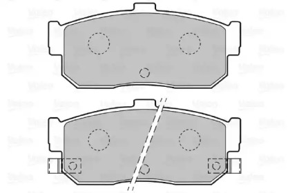 Комплект тормозных колодок VALEO 598668