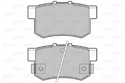 Комплект тормозных колодок VALEO 598911