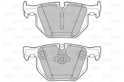 Комплект тормозных колодок VALEO 598754