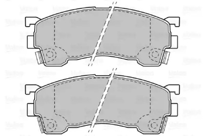 Комплект тормозных колодок VALEO 598629