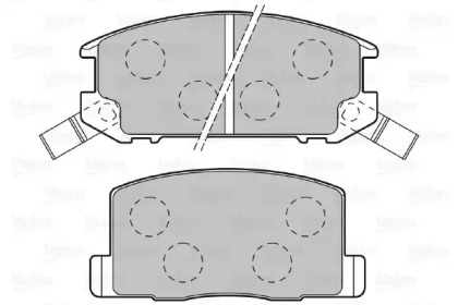 Комплект тормозных колодок VALEO 598983