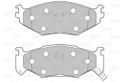 Комплект тормозных колодок VALEO 598600