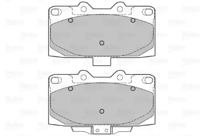 Комплект тормозных колодок VALEO 598476