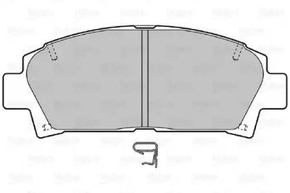 Комплект тормозных колодок VALEO 598809