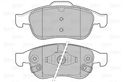 Комплект тормозных колодок VALEO 601480
