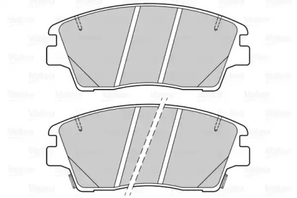 Комплект тормозных колодок VALEO 601499