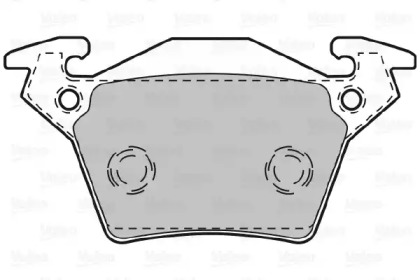 Комплект тормозных колодок VALEO 598301