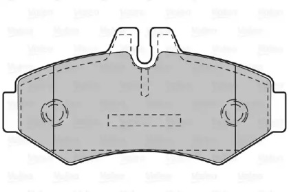 Комплект тормозных колодок VALEO 598300