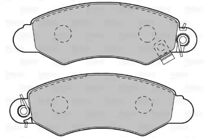 Комплект тормозных колодок VALEO 598991