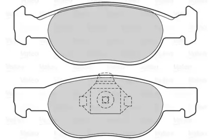 Комплект тормозных колодок VALEO 598605