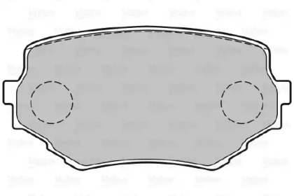 Комплект тормозных колодок VALEO 301534