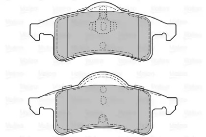 Комплект тормозных колодок VALEO 598677